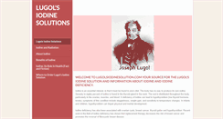 Desktop Screenshot of lugolsiodinesolution.com